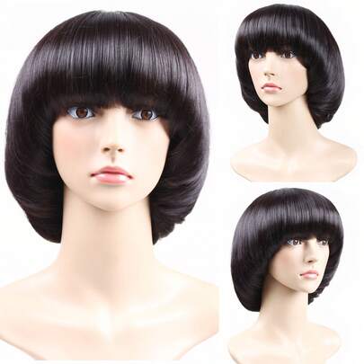 Mushroom Head Inner Button Wig Popo Head Fashion Wig