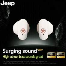 Jeep TWS迷你运动无线耳机，待机时间长达24小时，外观时尚，具备降噪功能，佩戴舒适，支持触控操作，通用兼容，通话耳机。 - 查看 5