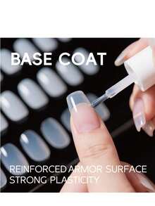 免擦拭凝胶指甲油面油，高光泽亮面油，持久橡胶底油，可浸泡LED指甲油凝胶，适用于家庭美甲沙龙DIY美甲。 - 查看 6