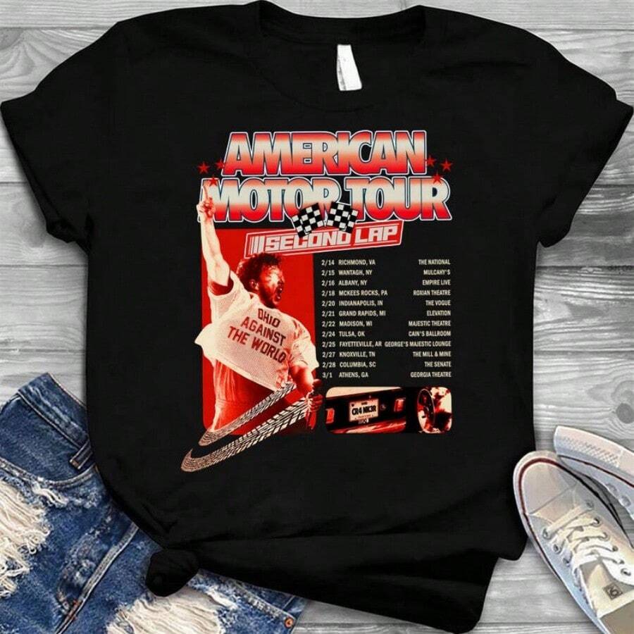 Camiseta De La Gira Snd Lap Tour  De Bilmuri American Motor Spor - màu đen - Xem 1