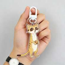 Cartoon Ferret Keychain, Kids Bag Keychain, Cute Animal Keychain! Creative Keychain Pendant Party Gift, Birthday Gift Keychain - Multicolor - View 1
