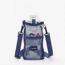 1个装 S/L 水瓶套，抽绳设计，便携网状套袋，耐用，带可调节肩带，水瓶套/杯子保护套 - 彩色 - 查看 9