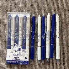 6 chiếc bút bi hình Snoopy hoạt hình dễ thương, mực xanh 0.55mm, thích hợp cho học sinh tiểu học, mực có thể tẩy xóa, hình Snoopy ngẫu nhiên, quà Giáng sinh, quà nhét vào tất Giáng sinh, đồ trang trí Giáng sinh - Nhiều màu - Xem 7