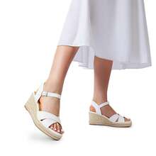 Women Platforms & Wedge Sandals - 白色 - 查看 9