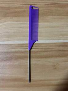 1/7pcs Professional Pointed Tail Comb, Rat Tail Comb, Sectioning Comb, Stainless Steel Tail Comb, Anti-Static Comb, Braiding Comb, Fine Tooth Rat Tail Comb, Shiny Tail Comb, Shiny Comb, Multi-Functional Regular Hair Comb - Multicolor - View 15