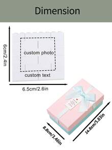 1 pieza Bloque de construcción personalizado con foto, añade tu imagen y texto de logotipo, rompecabezas personalizado para familia, regalo de boda personalizado y decoración única para el hogar - Multicolor - Ver 19