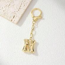 1pc Gold Letter Keychain, Handbag Key Chain Accessory, Bag Charm, Car Pendant, Creative Small Gift For Teachers, Friends, Sisters - Gold - View 27