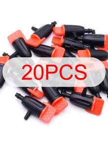 Horticultural Drip Irrigation System Red Adjustable Flow Fat Drip Head Garden Irrigation Automatic Waterer Drip Nozzle Connected To 4/7mm Hairpipe - Irrigation Kit - View 3