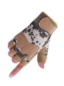 1 Pair Unisex Outdoor Cycling Sports Fitness Half Finger Gloves - Multicolor - View 11