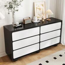 Storage Cabinets - White+Black - View 3