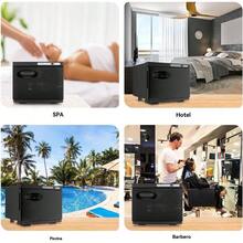 Calentador de Toallas Eléctrico Portátil | Capacidad para 6-8 Toallas | Calentamiento Rápido hasta 75°C | Acero Inoxidable y Aluminio | Uso en Salones, SPA y Hogar - Negro - Ver 7