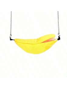 1pc Small Animal Hamster Cotton Banana Hammock, Cute Banana Shaped Hanging Nest, Warm Home For Small Rodents - View 11