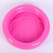 1pc Inflatable Outdoor Water Pool Toy, Dual-Layer Round Inflatable Water Pool, Mini Inflatable Round Pool, Can Be Used As Pet Nest. Please Check Product Size And Dimensions. - Multicolor - View 4