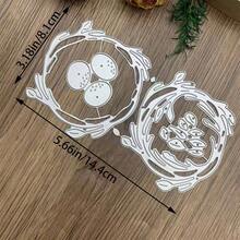 Bird Nest & Egg Metal Cutting Dies, Card Making Set, Embossing Paper, Die Cutting Set, Scrapbooking Template, Machine Template - Silver - View 8