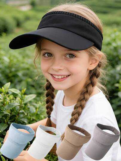 1顶儿童防晒遮阳帽 - 多色可选 透气时尚户外遮阳帽 男女童夏季休闲款