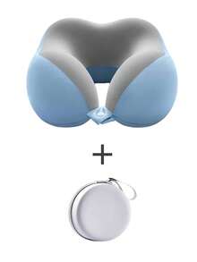 [2025 New Arrival Hot Selling] U-Shaped Memory Foam Neck Pillow With Storage Bag, Portable Travel Nap Pillow, Slow Rebound Neck Pillow, Office Siesta Essential, Airplane Travel Cervical Pillow. Removable And Machine Washable, Provides Neck Support - Travel Essential. - Multicolor - View 13