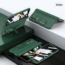 Galaxy ZFold3/ZFold4/ZFold5/ZFold6/ZFold7 Phone Case, Full Body Protection, Integrated Case & Screen Protector, Hinge Protection, Metal Lens Protection Ring Design, With Tempered Glass - Multicolor - View 13