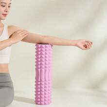 1PC 45cm Foam Hollow Yoga Column Upper Leg Calf Massage Roller Fitness Yoga Pilates Muscle Relaxation Special Moon Tooth Massage Roller Body Sculpting Home Gym Whole Body Muscle Massage Relaxer - Multicolor - View 3
