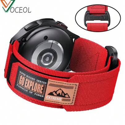 22mm Sport Nylon For Huawei Watch GT5/GT5 Pro 46mm/GT4 46mm/GT3/GT3 Pro 46mm/GT/GT2 46mm/GT2 Pro/GT2e/GT Runner, For Huawei Watch 4/4 Pro/3/3 Pro, 22mm Soft Silicone Replacement Strap