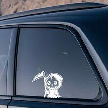 Popular Car Stickers, Creative Mini Grim Reaper Stickers, Cute Grim Reaper Stickers For Car Body, Rear Glass, Fuel Tank Cover, Side Windows, Scratch Cover, Waterproof, Sunproof, No Residue - Cute Grim Reaper - View 7