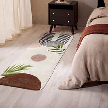 1/2/3pcs Boho Bathroom Runner Rug Non Slip, Large Long Bathroom Rugs Cute Bath Mat For Bedroom Hallway Kitchen, Soft Plush Washable Shower Rug, Anti-Slip, Soft And Comfortable, Easy To Clean, Suitable For Bedroom, Living Room, Dining Room, Bathroom - Multicolor - View 6