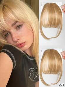 1件新款合成自然额头假发假刘海空气刘海假发女款逼真漫画齐刘海隐形假发 - 彩色 - 查看 16