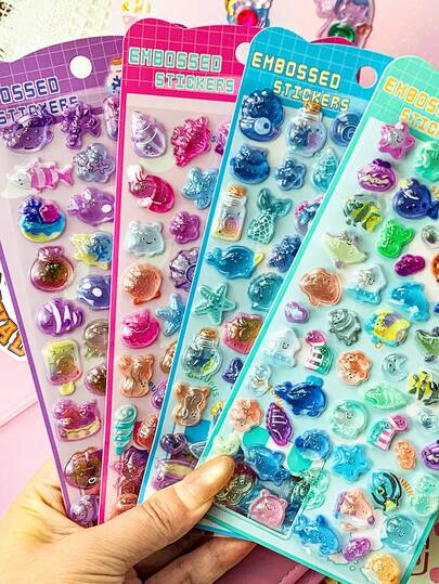 3D Cartoon Embossed Stickers, Interesting Decorative Stickers For Children, Waterproof Transparent Crystal Stickers, DIY Sticker Materials. Decorative Sticker Gifts. Home Room Decor, Party Decor, Birthday Gifts, Various Holiday Gifts, Fashionable. Fashion Item. DIY. This Is A Gift For Friends Or Partners. Graduation Ceremony - Opening Ceremony. Back To School Gift - Graduation Gift. Valentine's Day Gift. Decorative Stickers, Essential For Back To School Season. Party