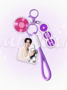 1pc JIMIN, J-HOPE, RM, JIN Microphone Pendant Decoration, With Personal Signature Color Pendant, Suitable For Clothing, Bags, Car Keys, Creative Cute Party Decoration, Ideal For Christmas, Valentine's Day, Birthday Gift - Multicolor - View 31