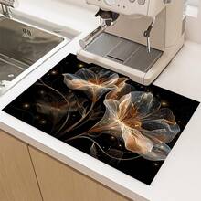 (Bán chạy!!) 1 tấm lót bảo vệ bếp phẳng 2D, chịu nhiệt, chống trượt bằng cao su, phù hợp với bếp từ, bếp kính và là tấm lót đa năng chống trầy xước, lựa chọn tốt nhất cho lò nướng, máy giặt, máy sấy và trang trí nhà bếp. - Nhiều màu - Xem 14