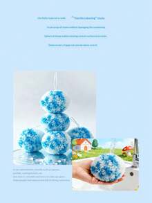 1pc Cleaning Ball, Strong Stain Removal For Home Sink, Washbasin, Bathroom Vanity, Durable Magic Scrub - Multicolor - View 9