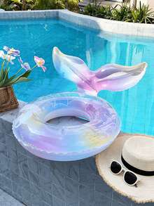 Mermaid Underarm Swimming Ring, Transparent Shiny Inflatable Swimming Ring, Thickened Transparent Glitter Buoyant Swimming Ring - Multiple Styles - View 5