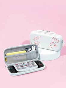 1个粉色樱花图案保护壳/保护套，兼容Switch2（2025）、Switch NS、Switch OLED、Switch Lite，Switch2/Switch配件，全套包含收纳袋、游戏卡盒，Switch玩家的最佳礼物 - 彩色 - 查看 16