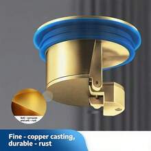 Copper Anti-Odor Floor Drain Core, Bathroom Drain Core Anti-Reverse Smell Device, Shower Toilet Universal Drain Pipe Anti-Insect, Universal Drain Outlet Core - Floor Drain - View 5