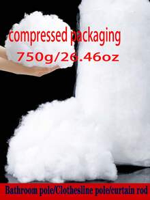 1件750克高品质填充物，超细羽绒棉，真空压缩丝棉，聚酯纤维填充物，适用于枕头、靠垫、编织娃娃、钩编、工艺品、毛毡、填充物、艺术与手工艺品、DIY填充物、毛绒玩具、枕头填充物，也适用于猫窝、狗窝、豆袋沙发等。 - 彩色 - 查看 16