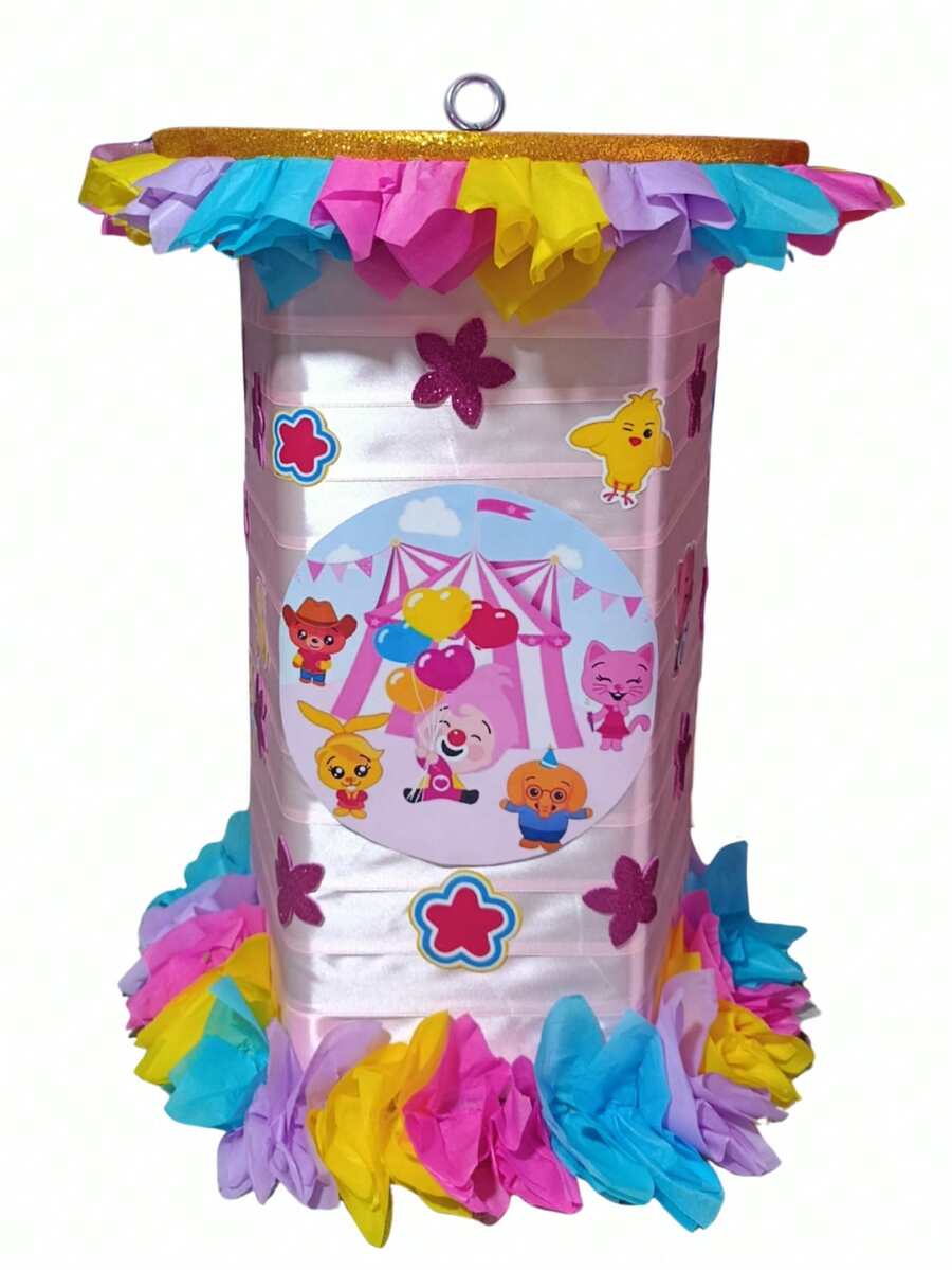 PIÑATA GIRATORIA PLIM PLIM ROSA 50CM DE ALTURA - Ver 1