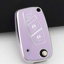 TPU汽车钥匙套，耐用钥匙扣保护套，适用于菲亚特熊猫、Stilo、Punto、Doblo、Grande、Bravo、500、Ducato、Minibus等车型，优质材料 - 均碼 - 查看 9
