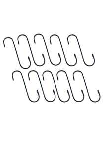 10pcs S-Shaped Multifunctional Hanging Hooks For Keys, Clothes, Hats, Bags, Kitchen, Bathroom - View 6