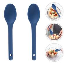 1pc Heat-Resistant Silicone Long Handle Mixing Spoon - Non-Stick Kitchen Utensil For Convenient Cooking - Multicolor - View 6