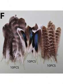 24 chiếc 4 kiểu lông vũ đốm tự nhiên, dài 6-8 inch, số lượng lớn dùng làm đồ thủ công, đồ trang sức, đồ trang trí DIY - Nhiều màu - Xem 19