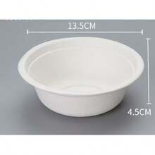 Bộ 20/50 bát giấy phân hủy sinh học, dung tích 220ml, thích hợp đựng salad, kem, tráng miệng và súp nóng, lý tưởng cho dã ngoại, tiệc tùng, mang đi và sử dụng hàng ngày, cũng là món quà Giáng sinh tuyệt vời. - Nhiều màu - Xem 3