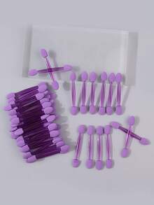 50PCS This Multi-Functional Makeup Tool Is A Sponge, Double-Headed Eyeshadow Brush, Eye Smudging Stick, And Can Also Be Used As A Nail Art Applicator - Multicolor - View 13