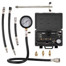 Compression Tester Adapter Kit, 9 Pcs Automotive Engine Cylinder Leak Down Compression Test, Accurate Dual Scale Pressure Gauge 0-300 Psi, With Long Reach Hoses And Case For Engine Cylinders - 9 Pcs - View 8