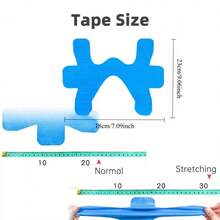 2/6/10pcs Pre-Cut Ankle Joint Support Sports Muscle Tape, Ankle Wrap, Asymmetric Elastic Muscle Tape - Multicolor - View 10
