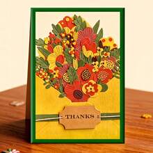 Creative Flower Dies, DIY Scrapbooking Album And Embossing Stencil, Greeting Card Making Tool, Card Paper Cutting Crafts ,Gift Card Making Template Die Cuts. - Silver - View 1