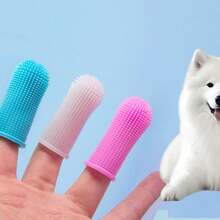 3pcs Pet Supplies Cat Dog Toothbrush Finger Brush Oral Cleaning, Pet Dental Cleaning Set - View 5