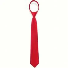 A Disposable Tie That Is Easy To Pull, Available In 4 Colors, Can Be Paired With A Suit Shirt By A Waiter - Bright Red - View 2