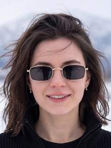 Moemton 复古椭圆形女士眼镜 | 奢华金属镜框镶嵌水晶装饰 | 复古水钻装饰光学眼镜 | 优雅时尚日常佩戴眼镜 - 黑金色 - 查看 1