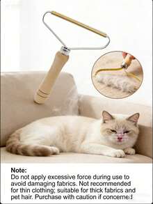 Bộ 1/2/4 dụng cụ gắp xơ vải cầm tay cán gỗ, thích hợp cho quần áo, áo len và các loại vải, loại bỏ lông thú cưng, lưỡi gạt sạch. - Phiên bản nâng cấp - Xem 12