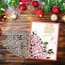 Creative Flower Dies, DIY Scrapbooking Album And Embossing Stencil, Greeting Card Making Tool, Card Paper Cutting Crafts ,Gift Card Making Template Die Cuts. - Silver - View 5