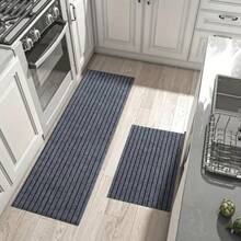 1pc Entrance, Kitchen, Bathroom, Hallway, Balcony Anti-Slip, Anti-Oil, Anti-Stain, Water-Absorbent, Easy-To-Clean Mat - Grey - View 5